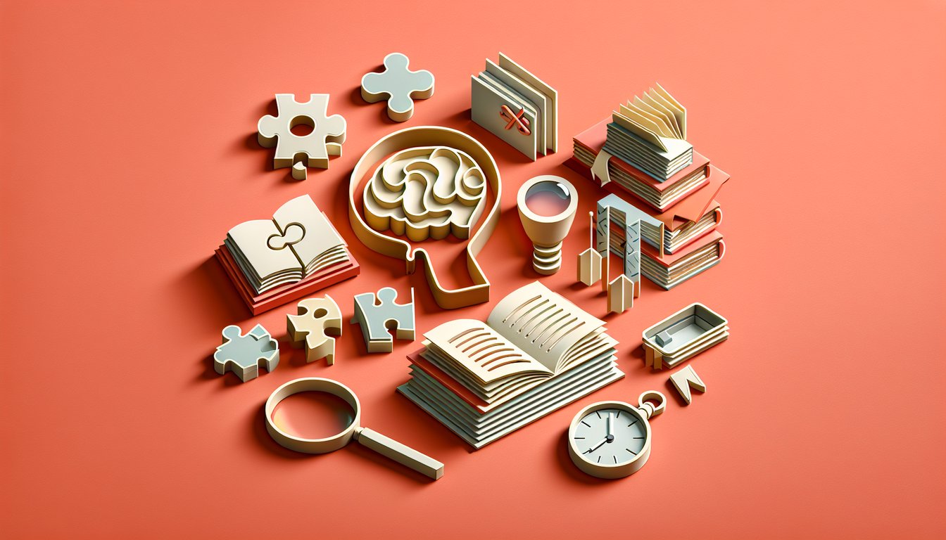 Paper art on coral background featuring Vocabulary Workshop Unit 5 Level D quiz testing synonyms antonyms analogies context.