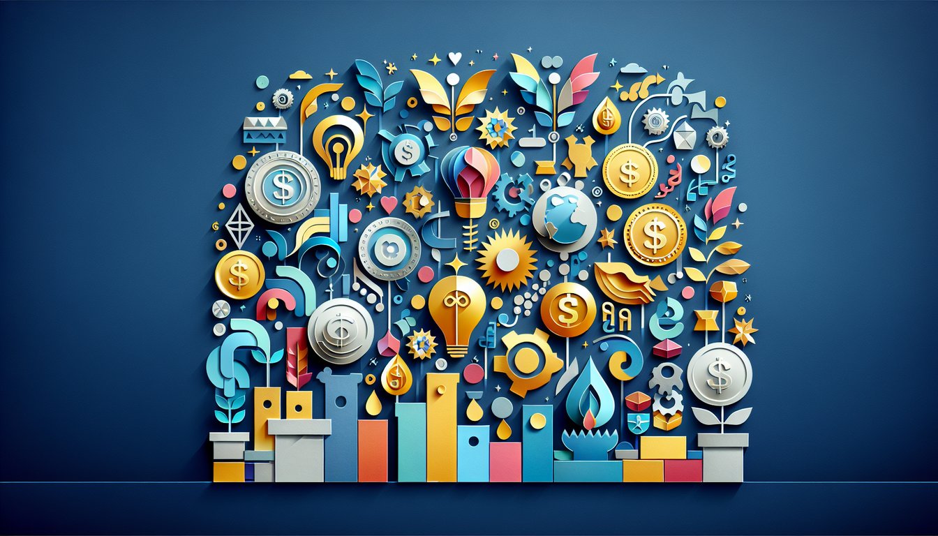 Colorful paper art illustrating a trivia quiz about investing in precious metals