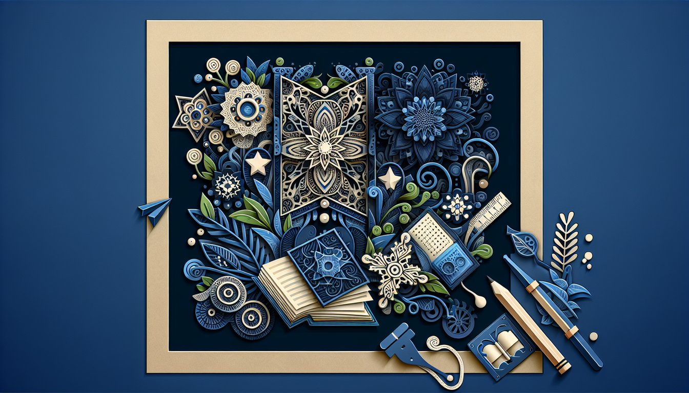 Colorful paper art promoting BMI Brain Busters high school trivia quiz
