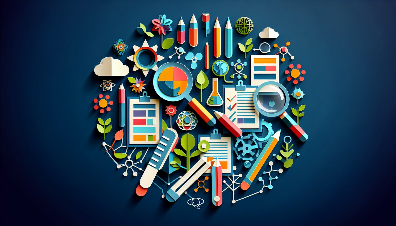 Colorful paper art promoting APES 2020 Power Quiz, a trivia for environmental science students.