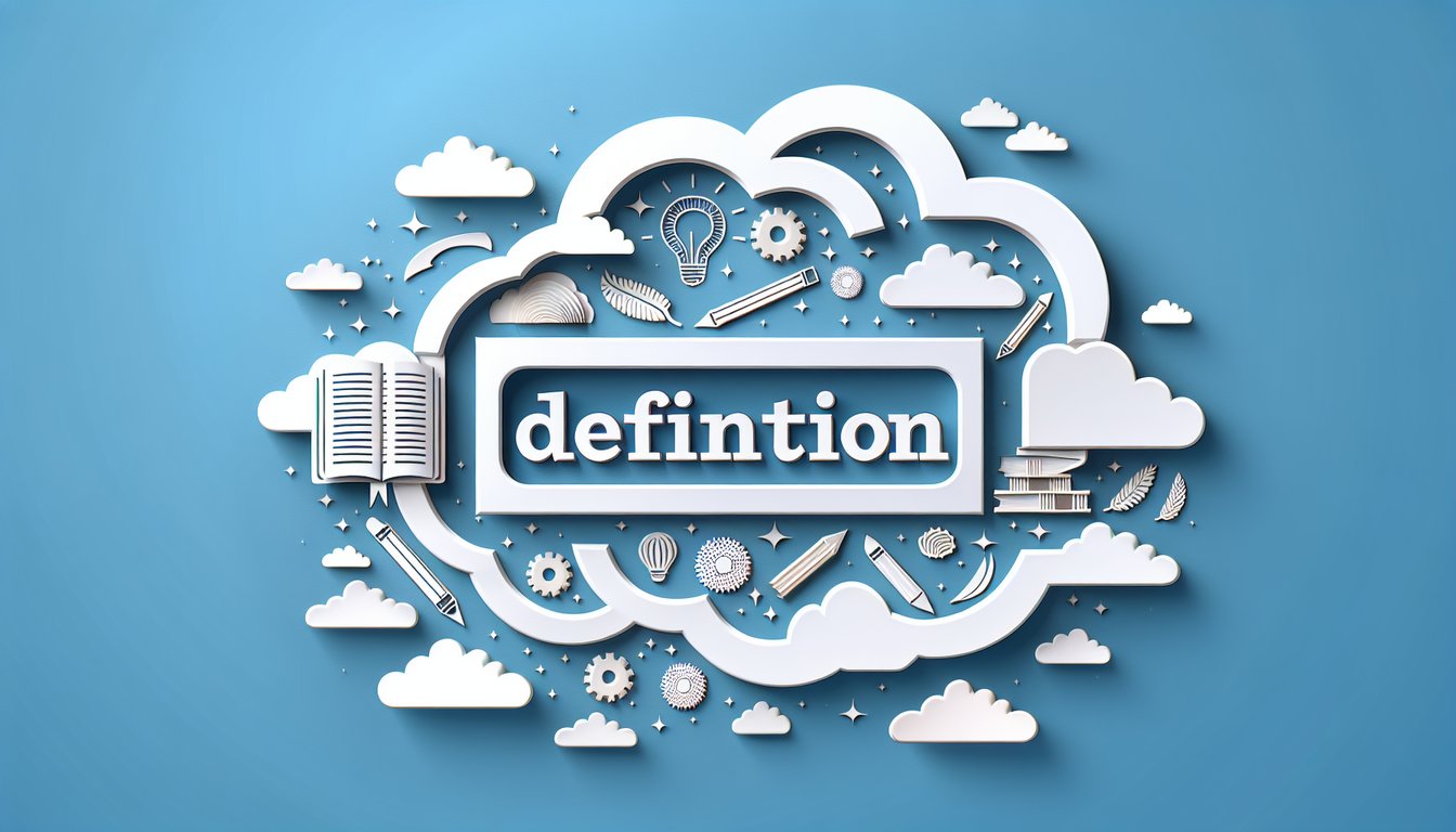 paper art cutout letters spelling shammed with quiz symbols and layered shapes on sky blue background