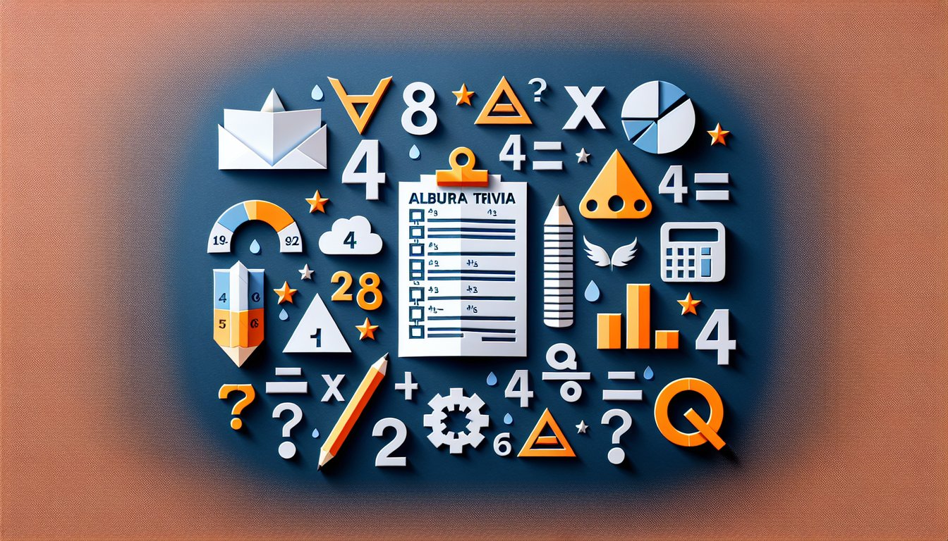 Colorful paper art promoting Inequalities Unlocked, an engaging algebra quiz for high school students.