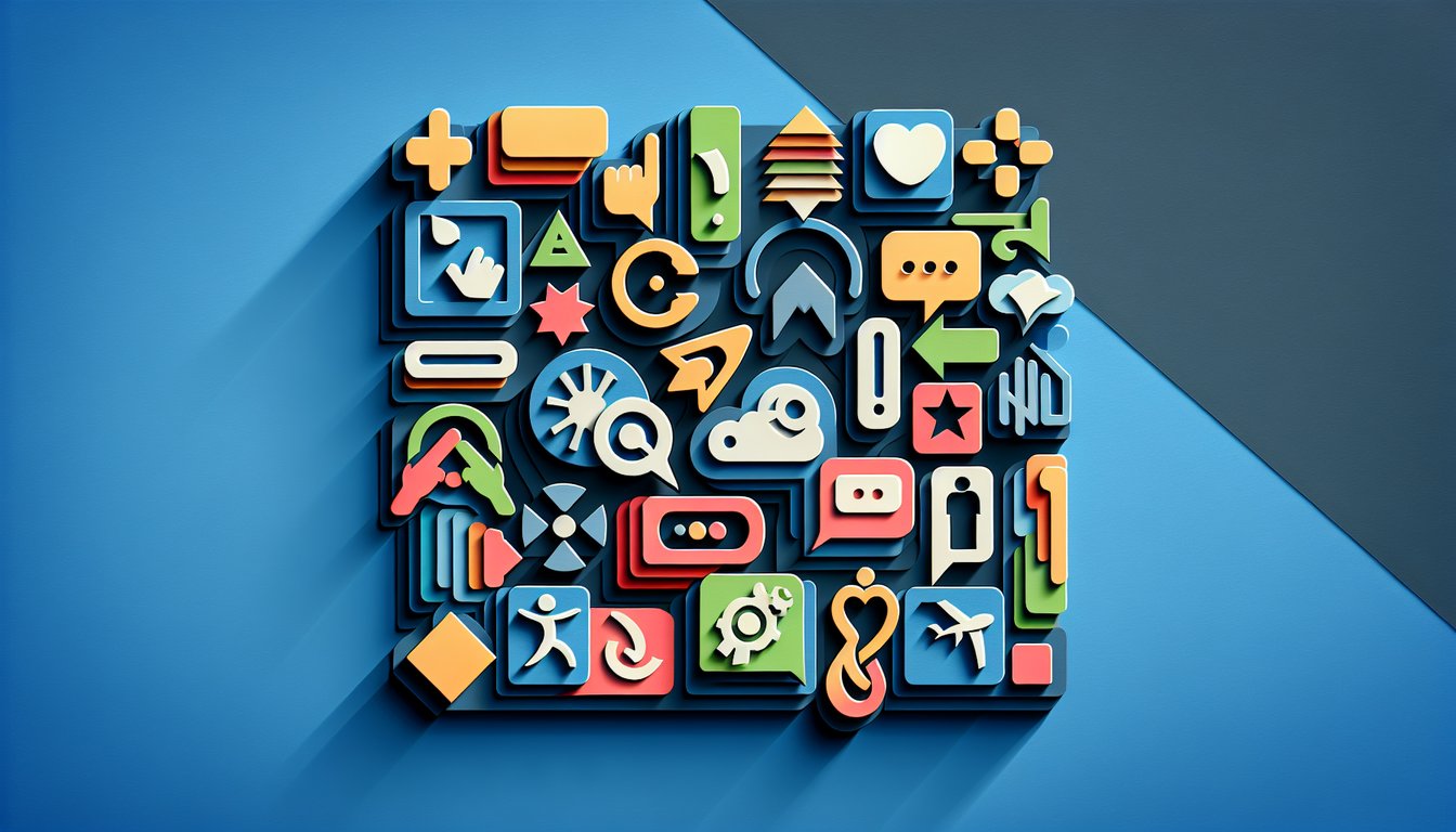Paper art verbs jumping in vibrant shapes on dark blue background inviting quiz takers to spot dynamic action words.