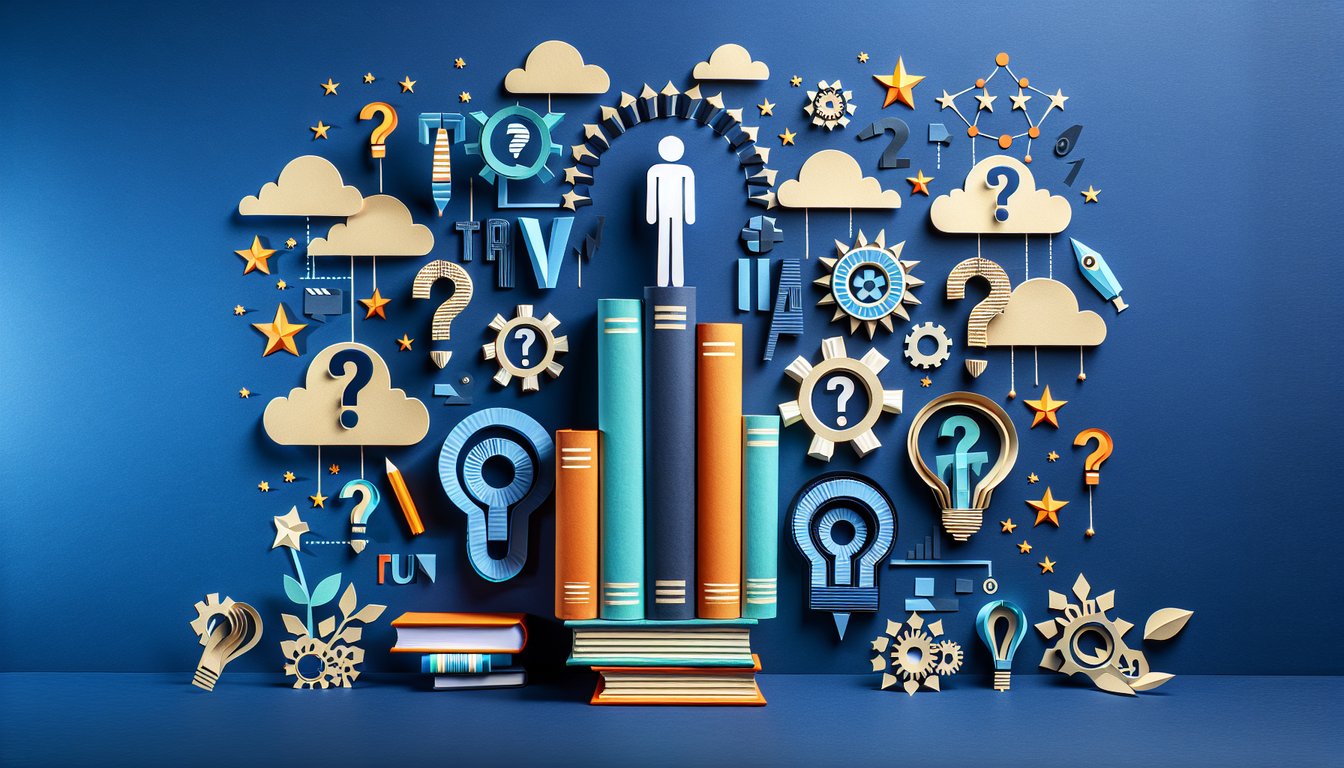 Colorful paper art promoting the Domain 3 Mastery Challenge practice quiz for students.