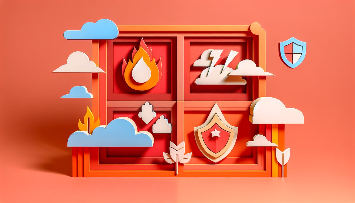 Paper art illustration for Thundermans personality quiz on a coral background