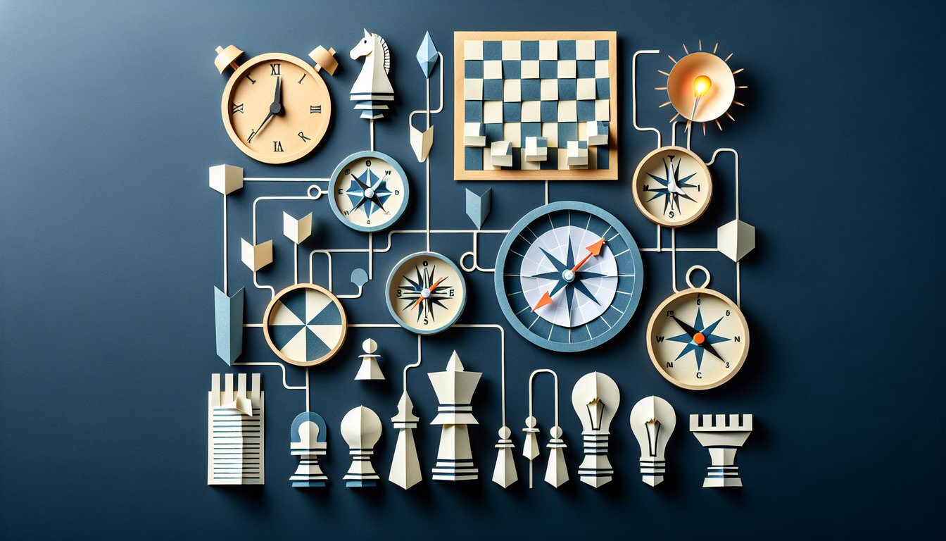 3D voxel art representing Foundations of Strategic Management course