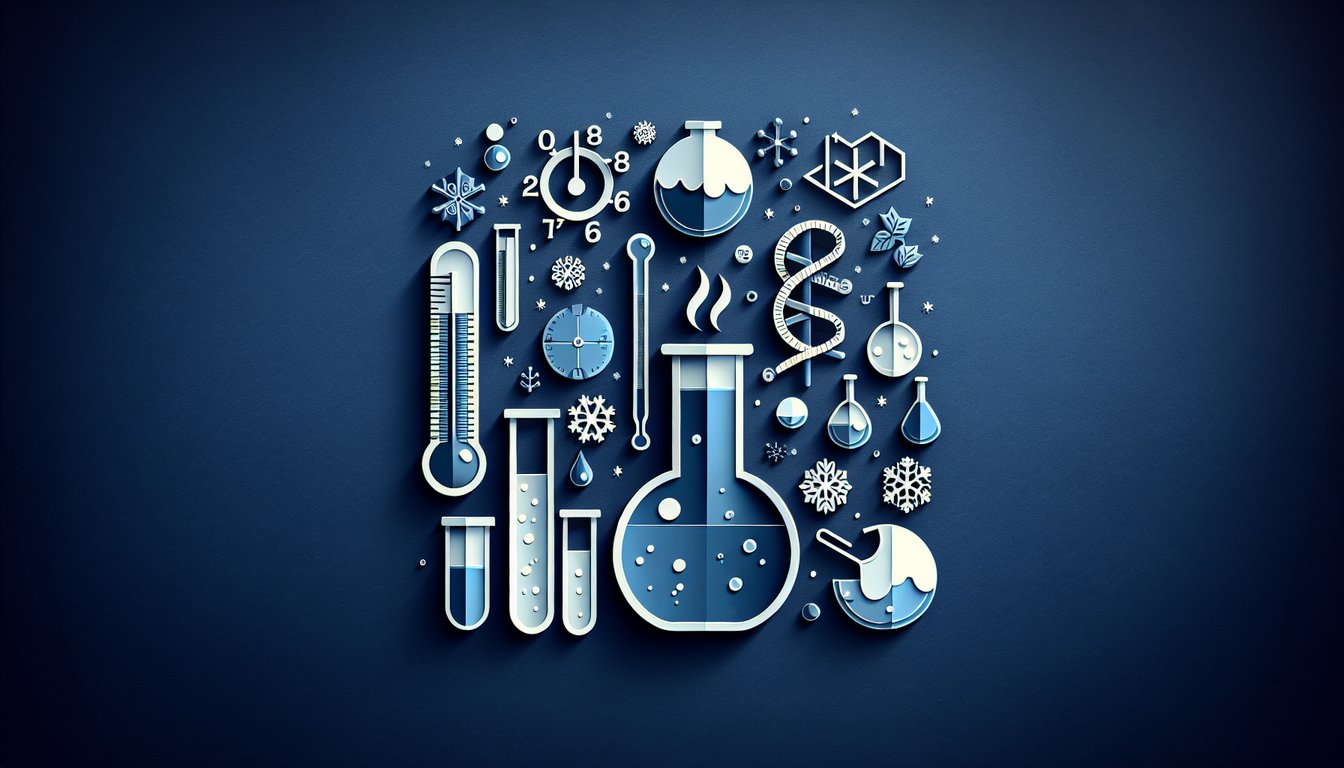 Colorful paper art depicting elements related to Alcohol Evaporation Temperature Quiz