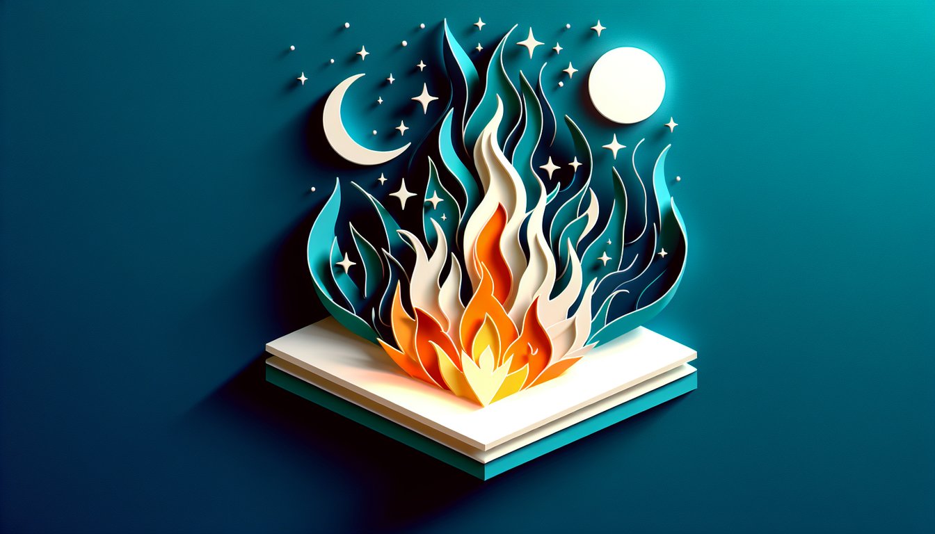 paper art illustration for Pat Benatar quiz with microphone record sheet music lightning bolt on teal background
