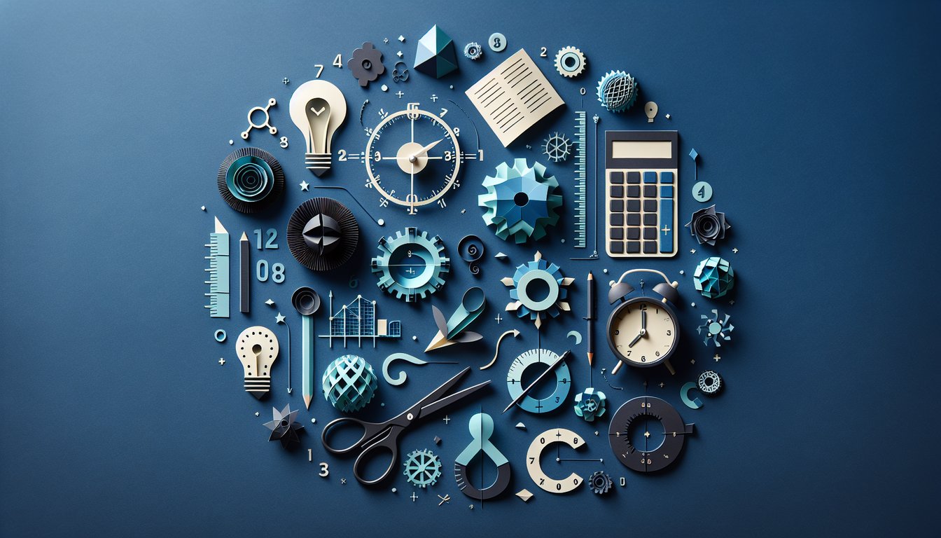 Paper art promoting Units 1  3 Unlocked math trivia quiz for high school students grades 9-10
