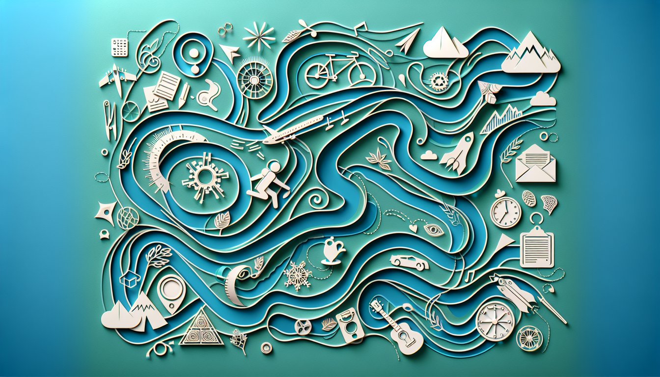 paper art illustration showing creative spark emerging from open hands against teal background for a passion discovery quiz