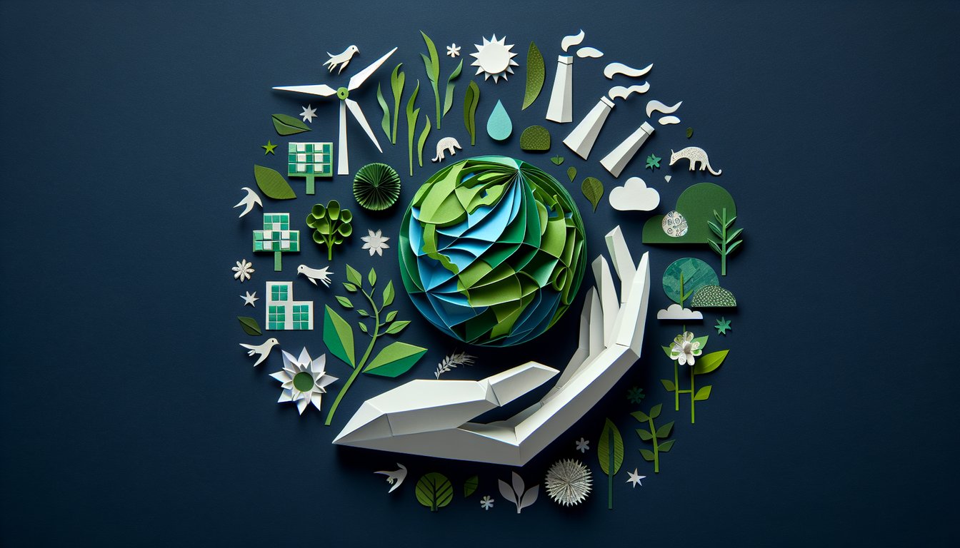 3D voxel art symbolizing the study course Environmental Politics and Policy