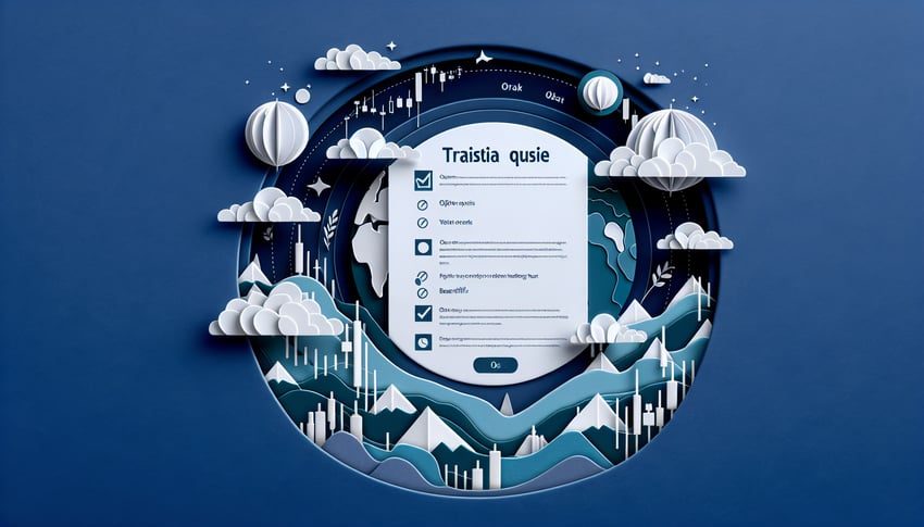 Colorful paper art depicting a trivia quiz on basic options trading knowledge