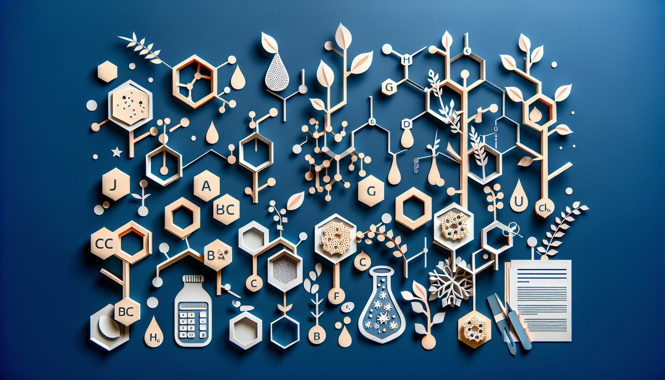 Carbohydrate Challenge trivia quiz paper art for high school biology or nutrition students.