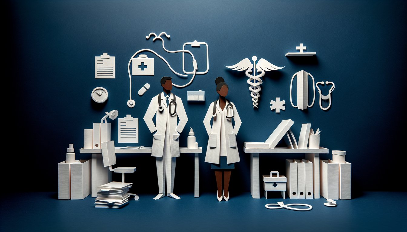 3D voxel art illustrating the course Professionalism in Health Practice