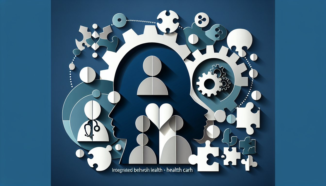 3D voxel art illustrating Integrated Behavioral Health and Health Care course