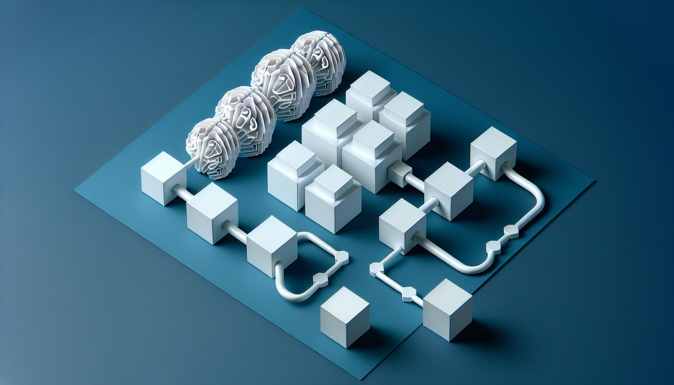 3D voxel art representing Data Warehousing and Business Intelligence course