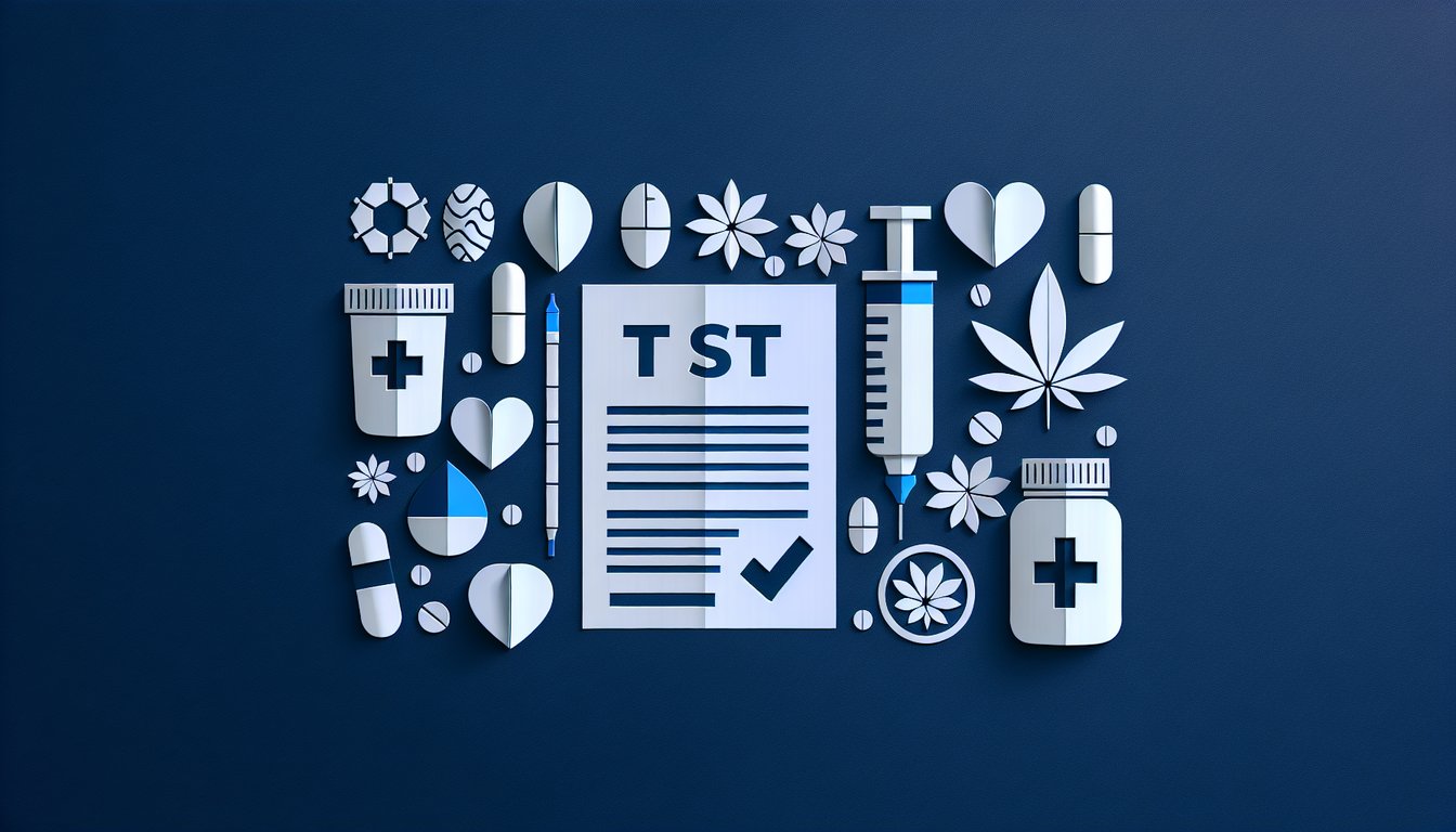 Colorful paper art promoting a quiz on Mental Health and Drug Abuse Prevention Knowledge Test