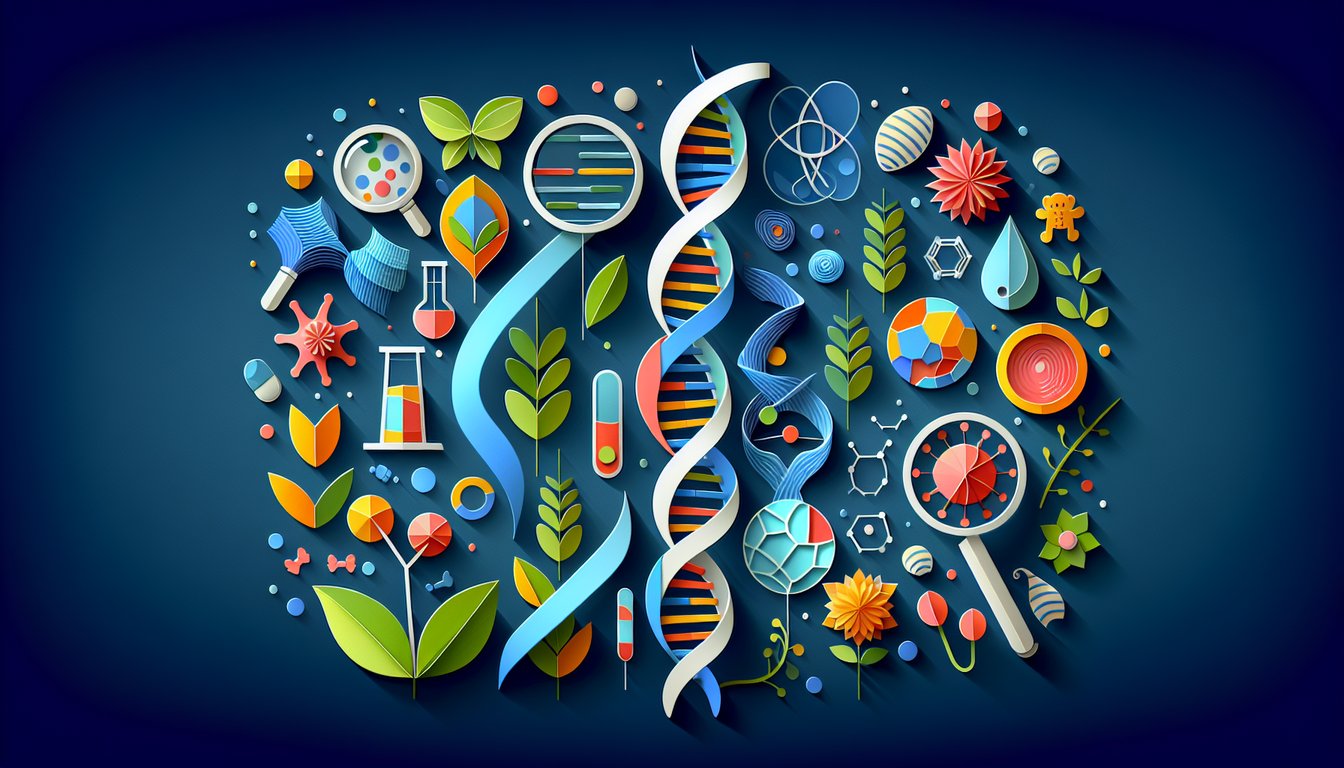 3D voxel art illustrating Biology in Todays World course content