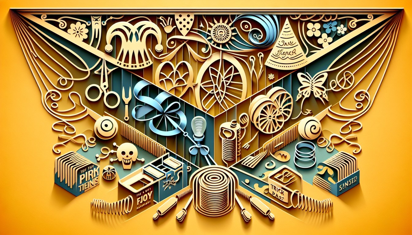paper art Fred Weasley quiz illustration with trivia pranks family ties did Fred or George die golden yellow background