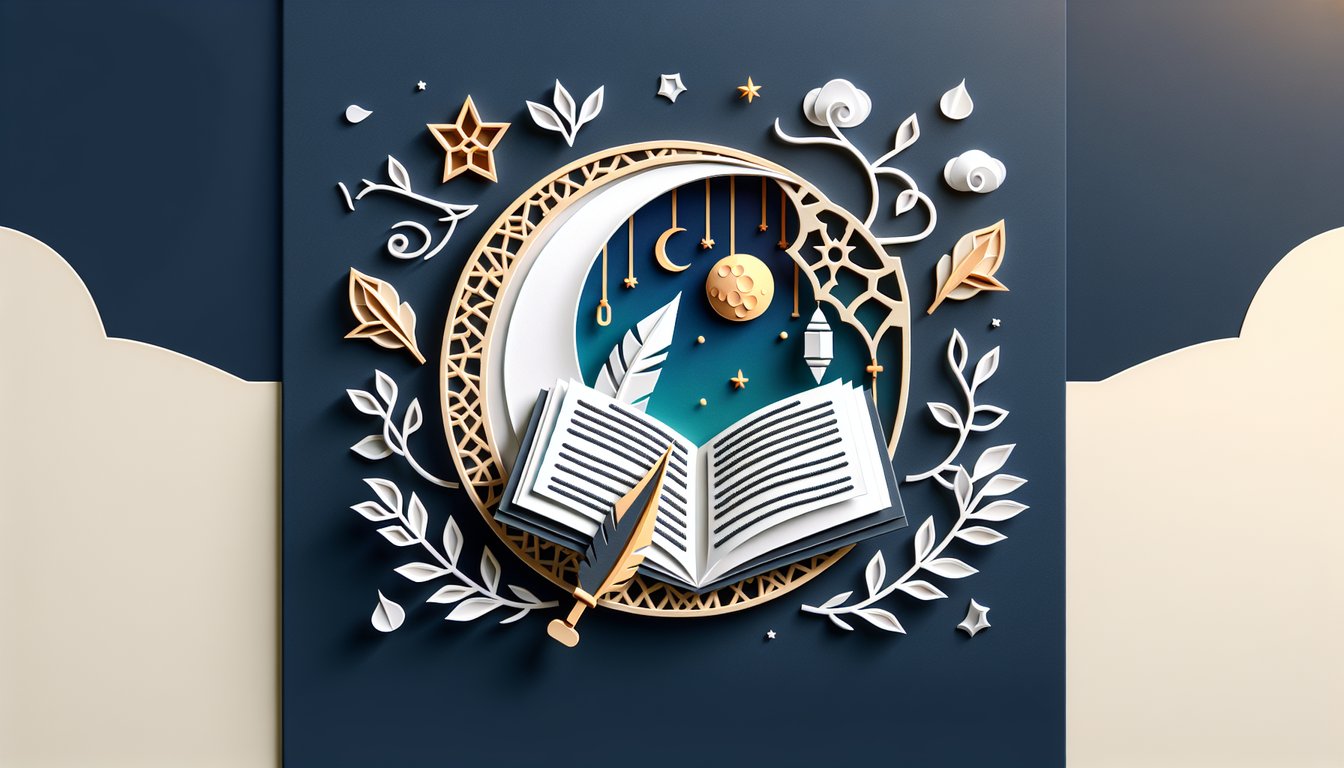 3D voxel art representing Topics Stand Arabic LangLit II course materials