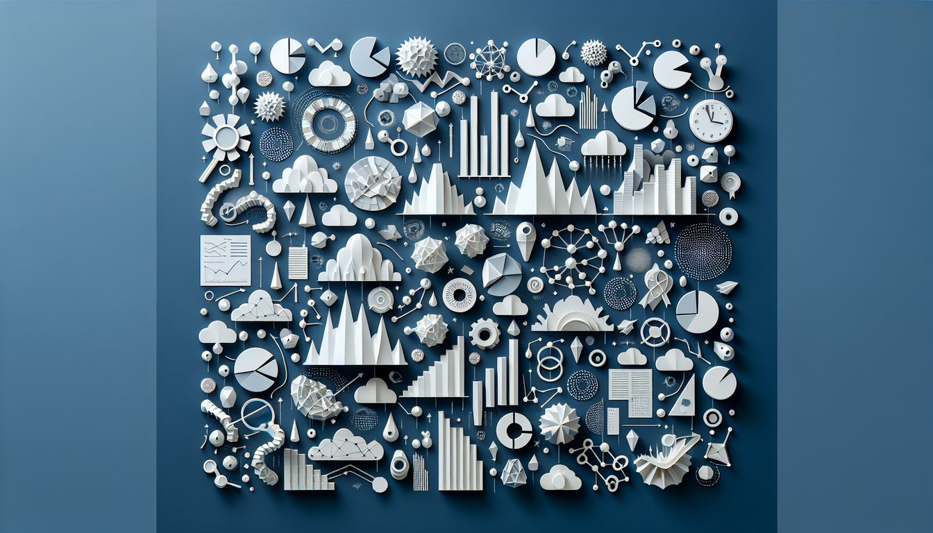 3D voxel art showcasing the Statistical Modeling I course content