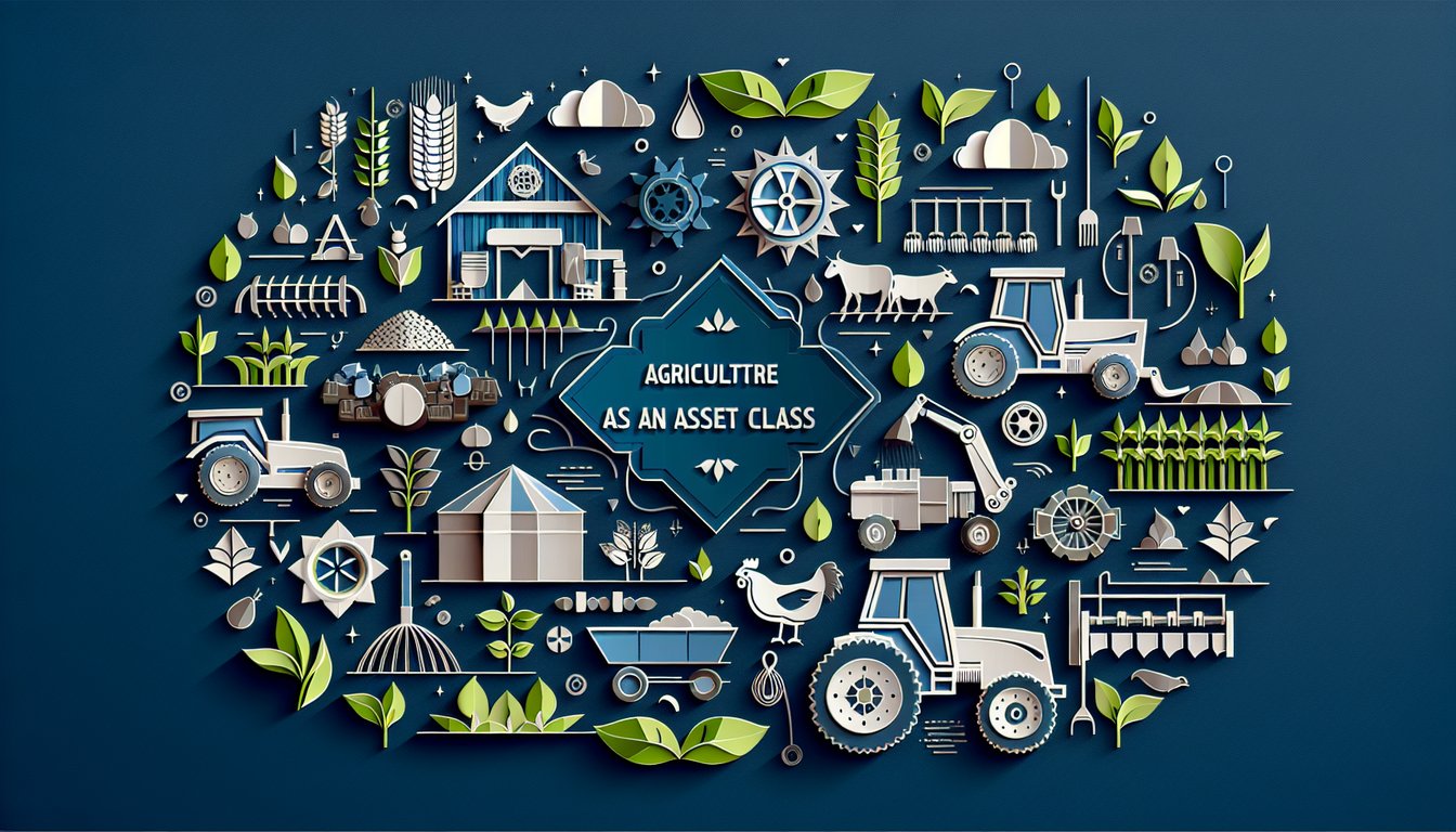 3D voxel art depicting Agriculture as an Asset Class course content