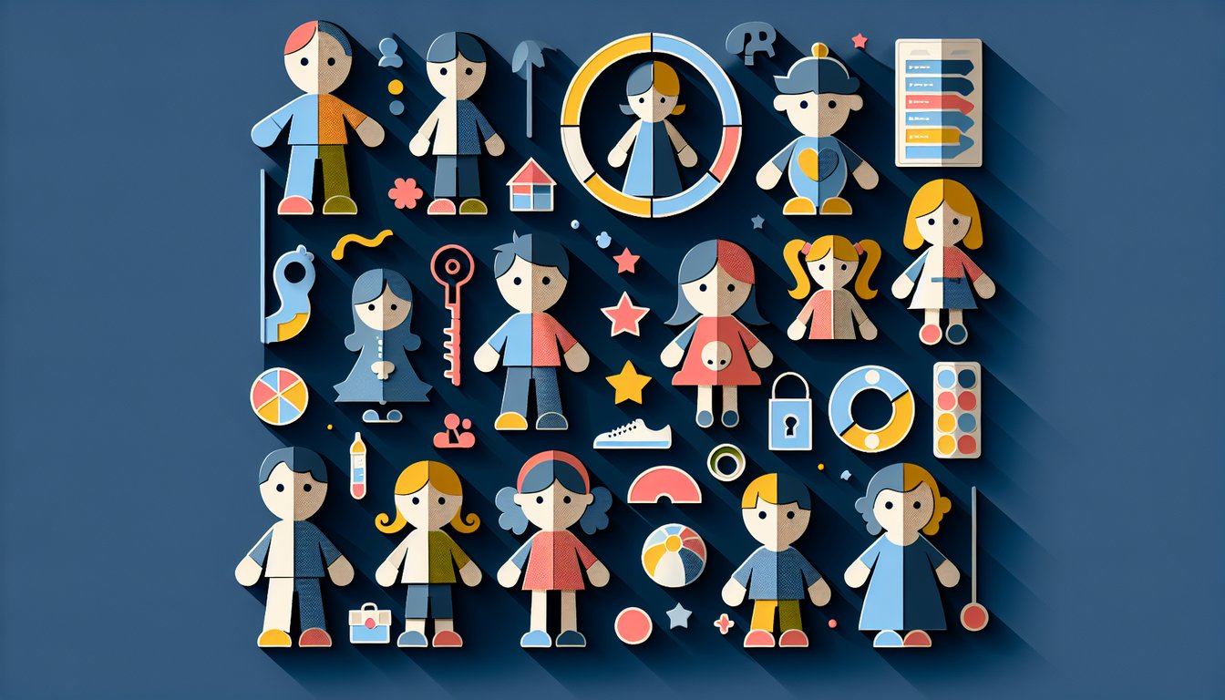 Paper art style Abby Hatcher characters floating on dark blue background invite you to take a free personality quiz