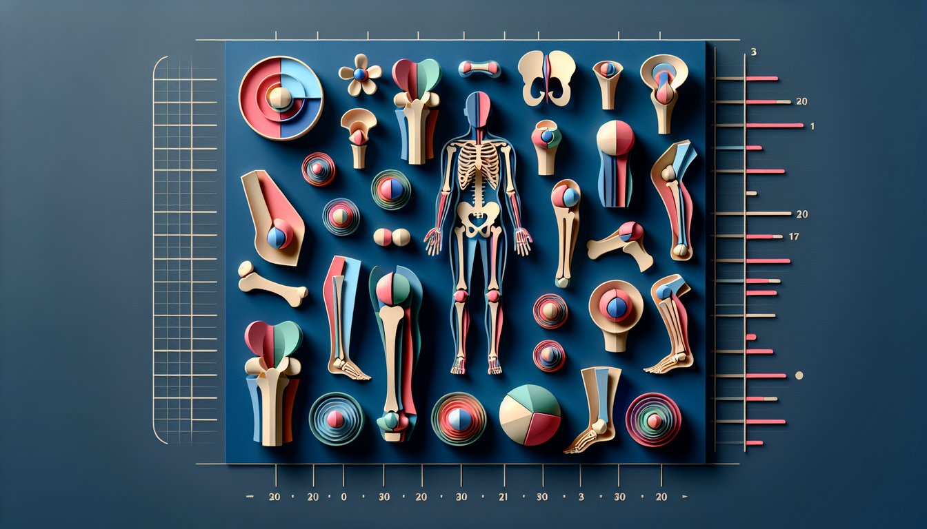Paper cutout bones and joints illustration on dark blue background free joints quiz challenge your anatomy skills