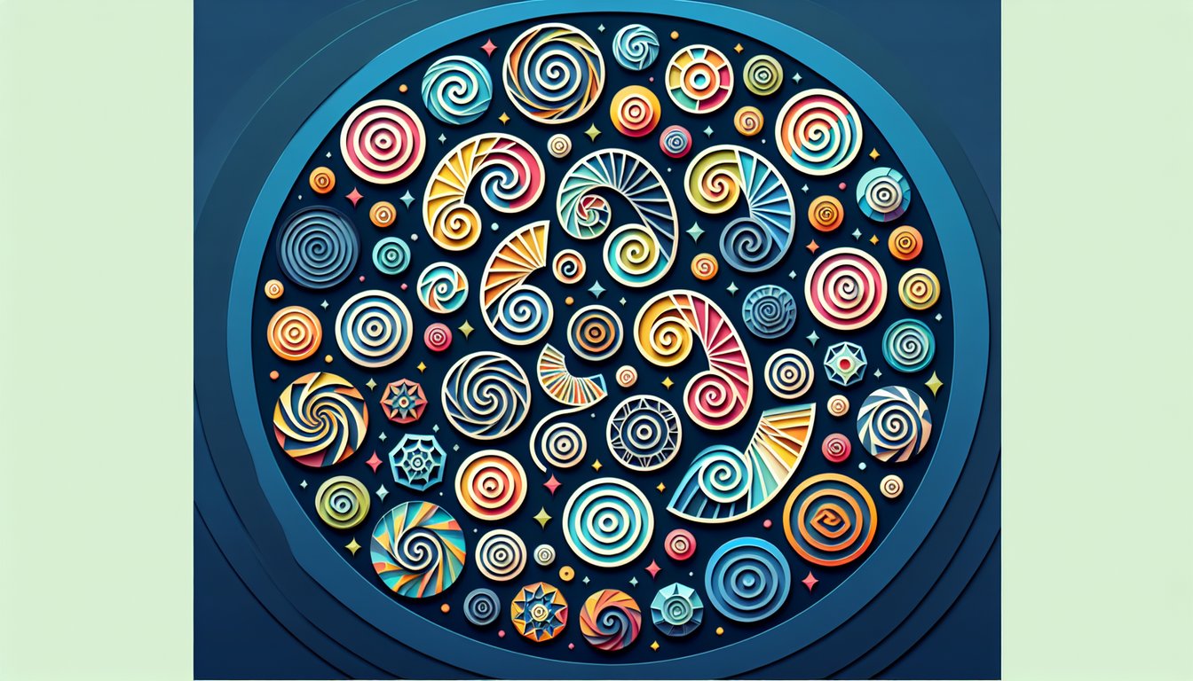 Paper art for Spot the Misfit Spiral quiz for middle school math students.