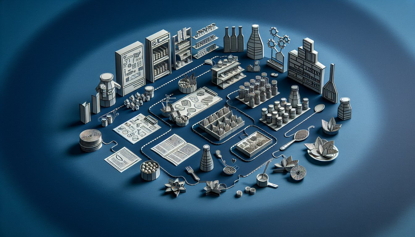 3D voxel art representation of the Food Product Development course