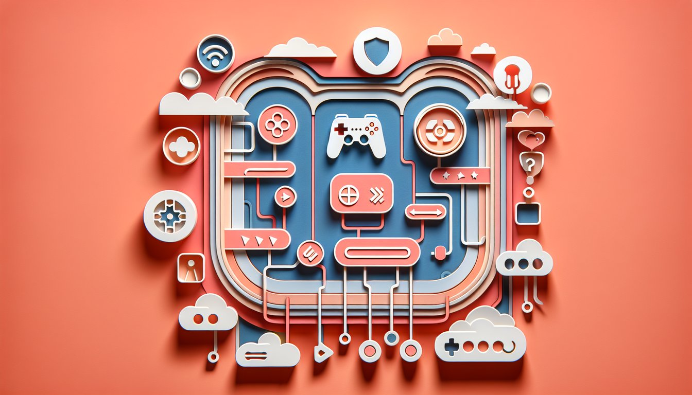 Paper art illustration for Super Danganronpa 2 personality quiz on a coral background