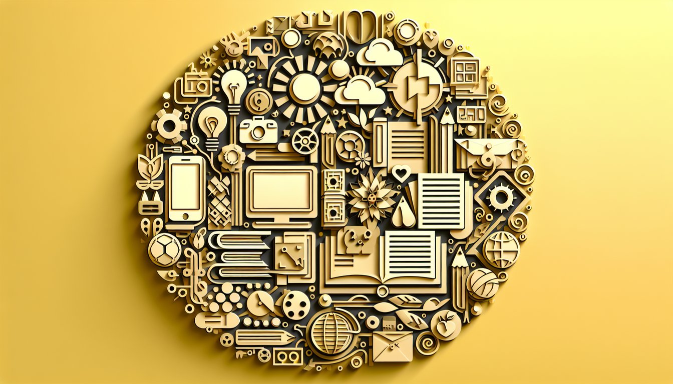 Paper art illustration layered symbols and characters on golden yellow backdrop for Homestuck trivia quiz