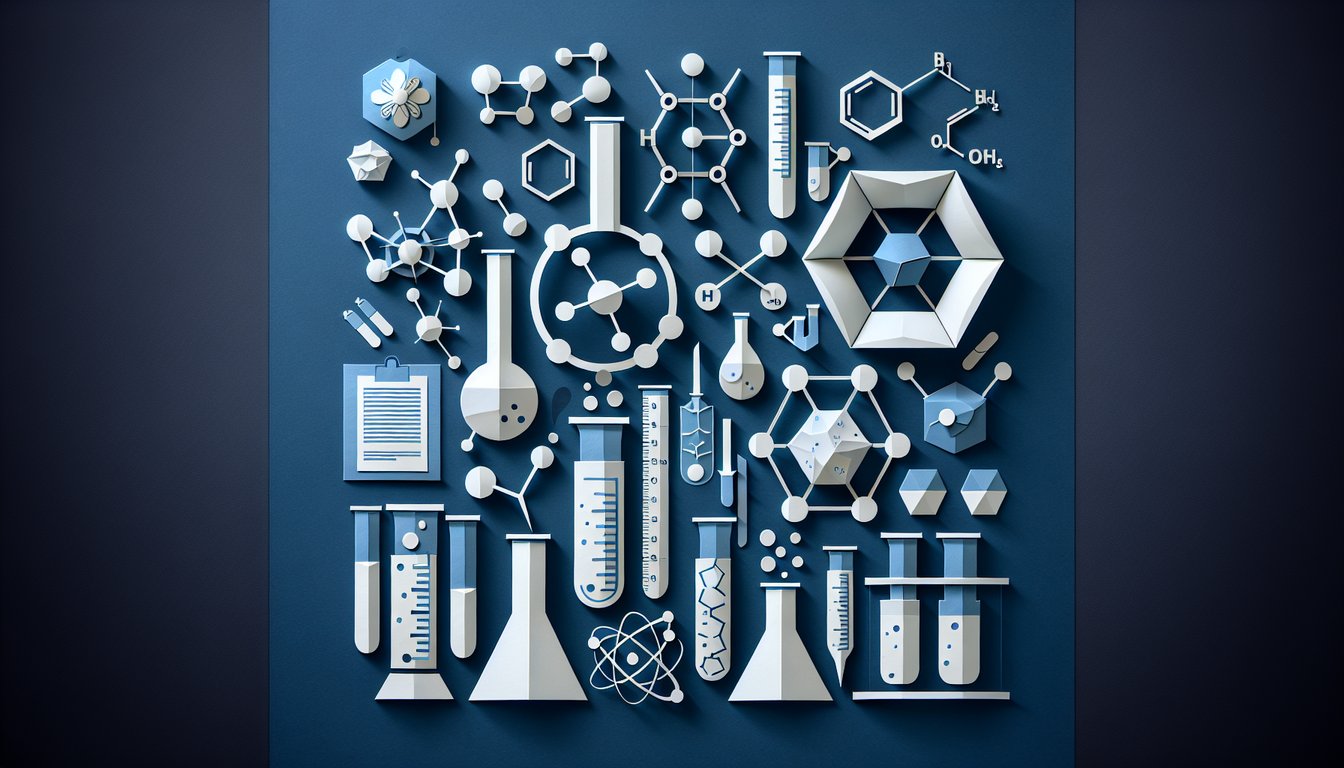 3D voxel art representing the Physical Inorganic Chemistry course content