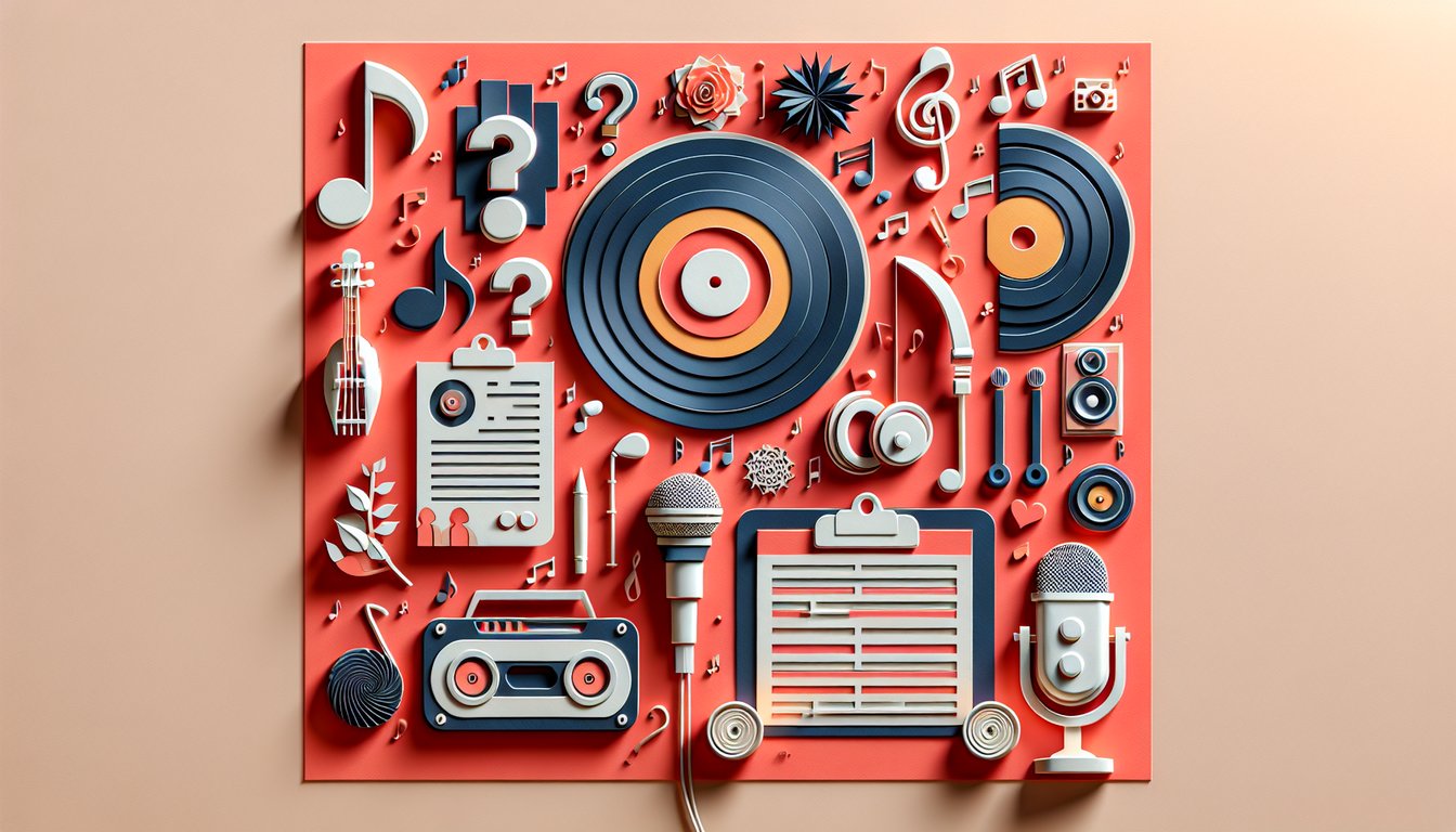 Paper art drake silhouette with quiz title and playful lettering on coral background