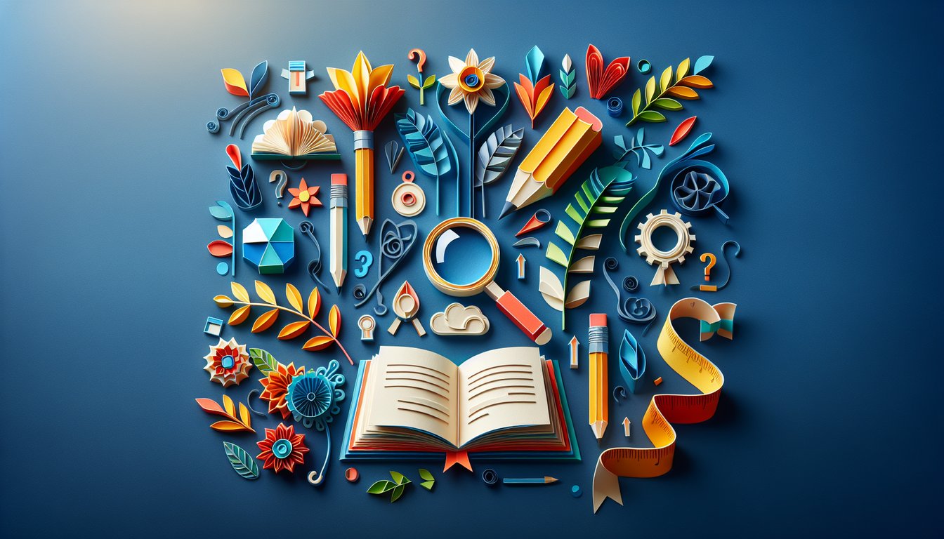 Paper art depicting a trivia quiz for SOL 2017 Reading Answers practice for middle-grade students.