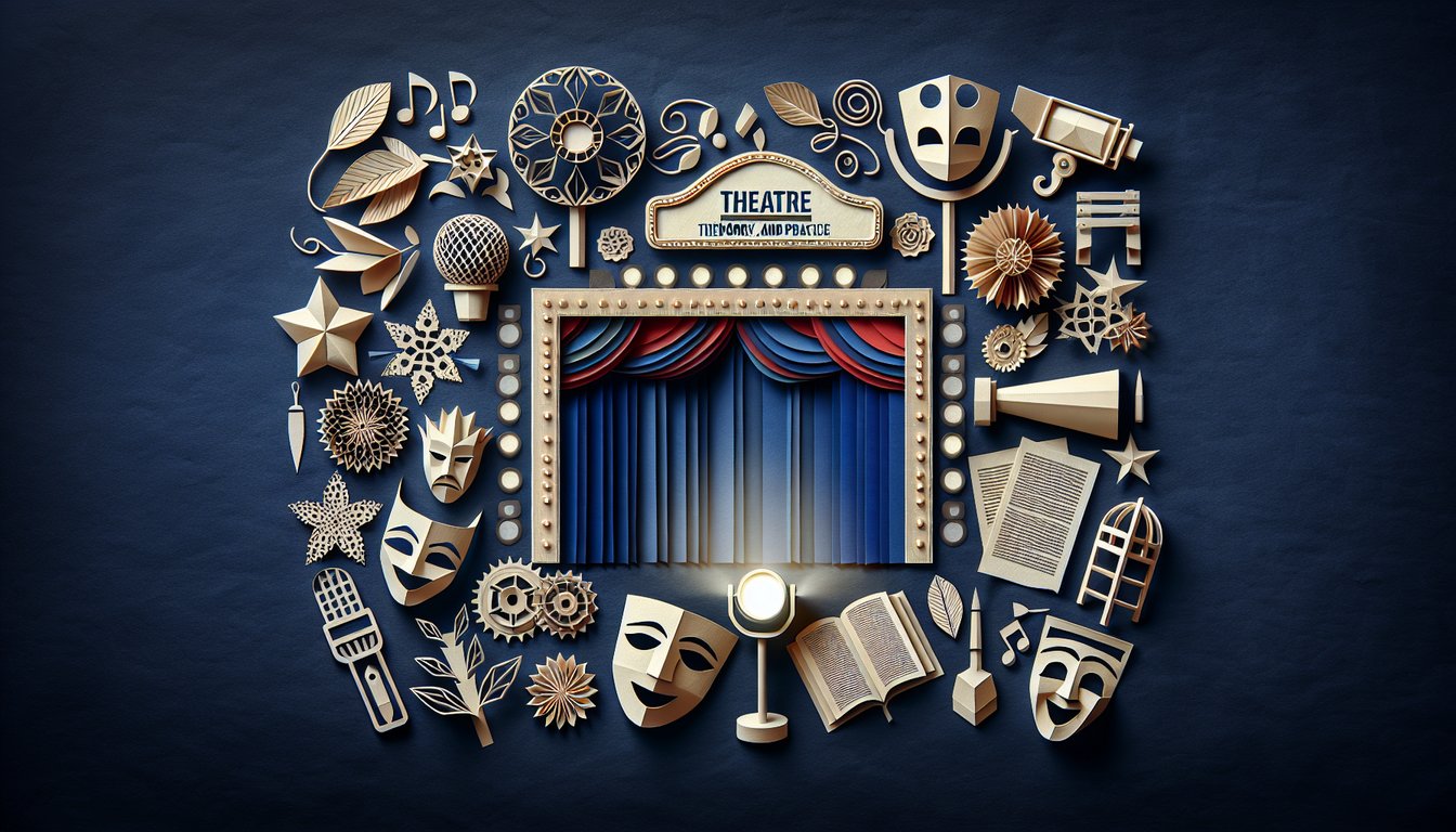 3D voxel art representing Theatre Foundations Theory and Practice course