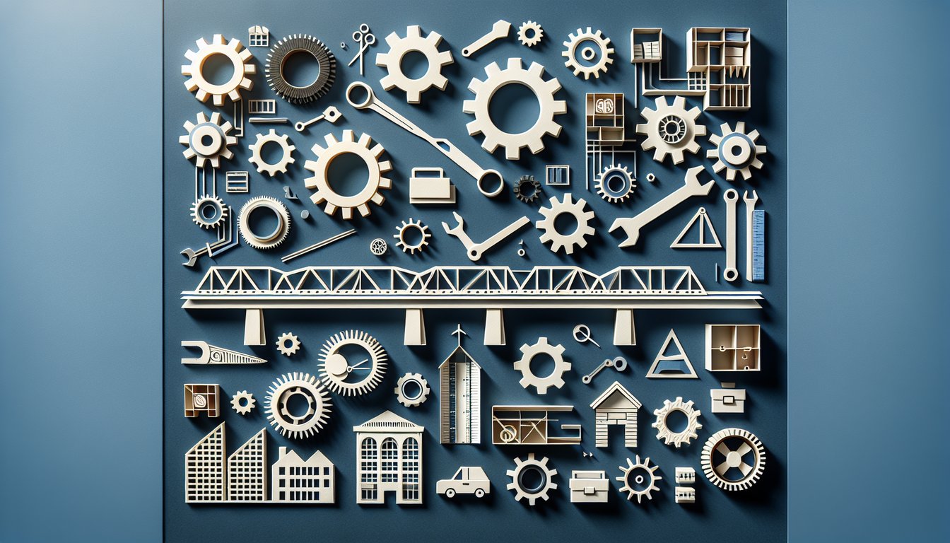 3D voxel art illustrating key concepts from the Engineering Materials course