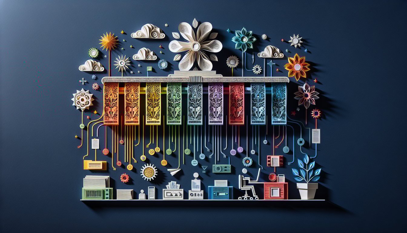 3D voxel art illustrating Machine Learning Applications in HR course