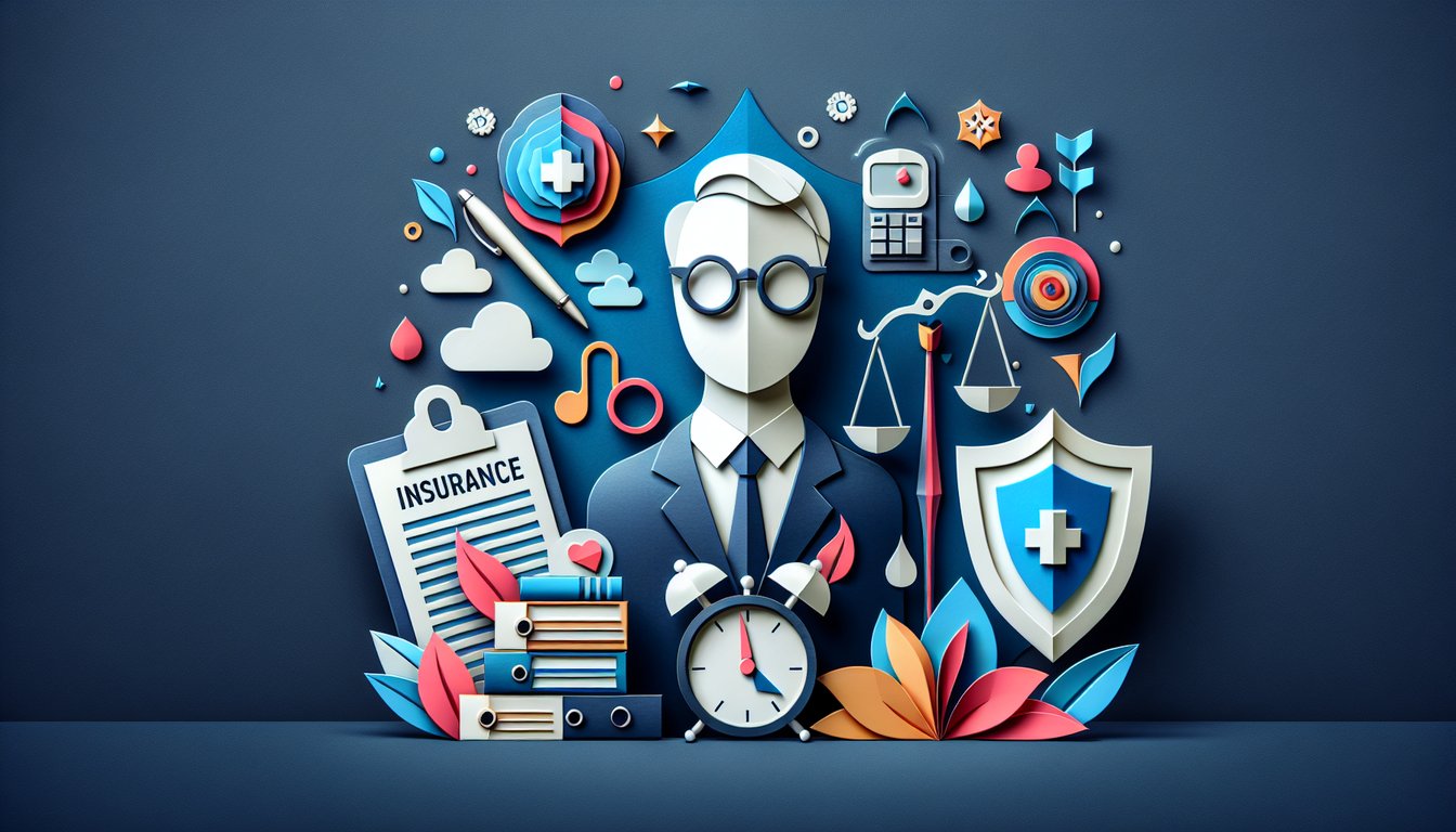 Colorful paper art depicting elements related to Insurance Underwriting Appetite Quiz