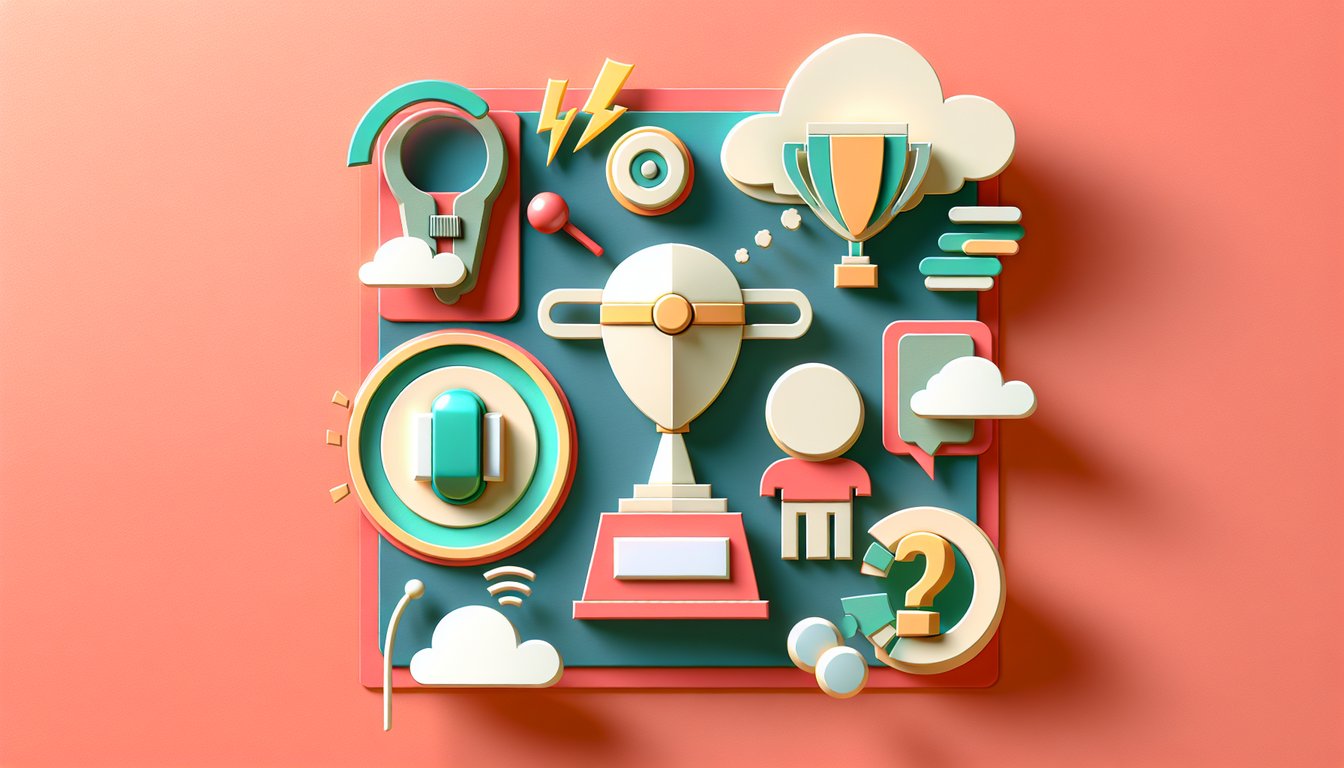 Paper art style Simpsons trivia quiz header on coral background featuring Homers hijinks and Barts pranks