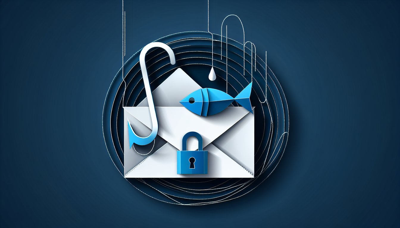 Colorful paper art depicting elements related to Phishing Awareness Quiz