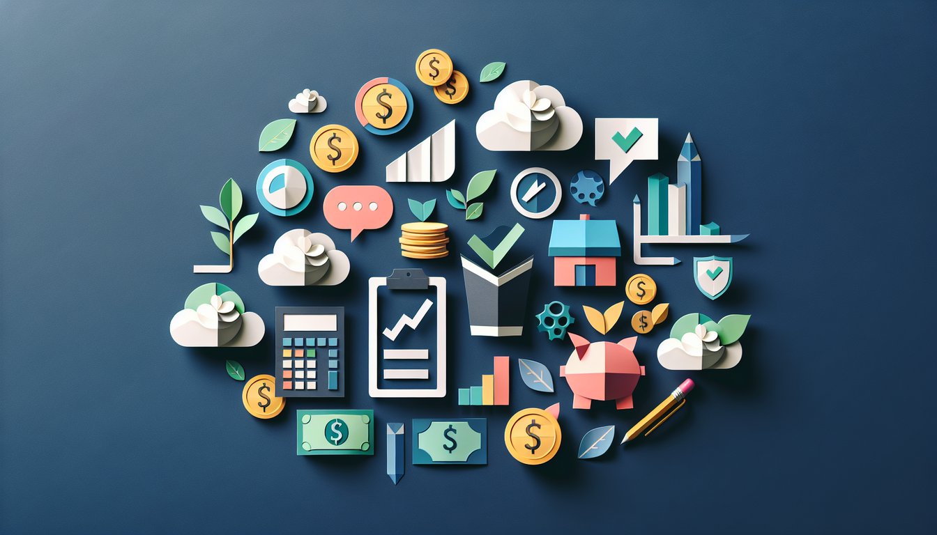 3D voxel art illustrating the concept of Personal Financial Planning course