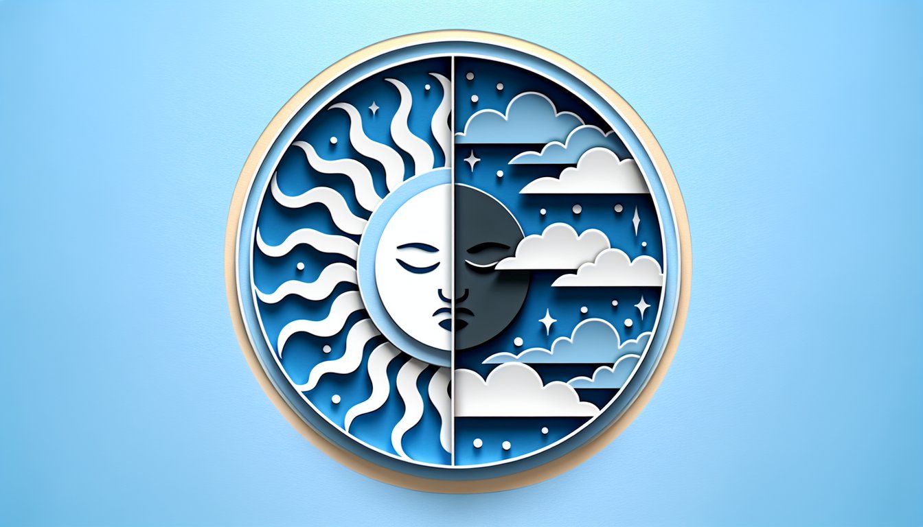 Paper art illustration for Star Wars personality quiz on sky blue background