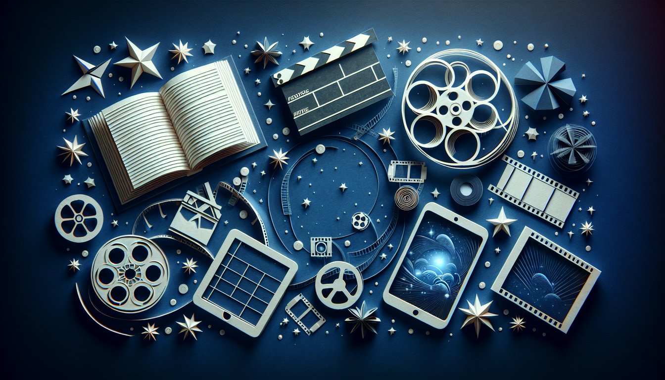 3D voxel art showcasing elements of the Multimedia Storytelling course