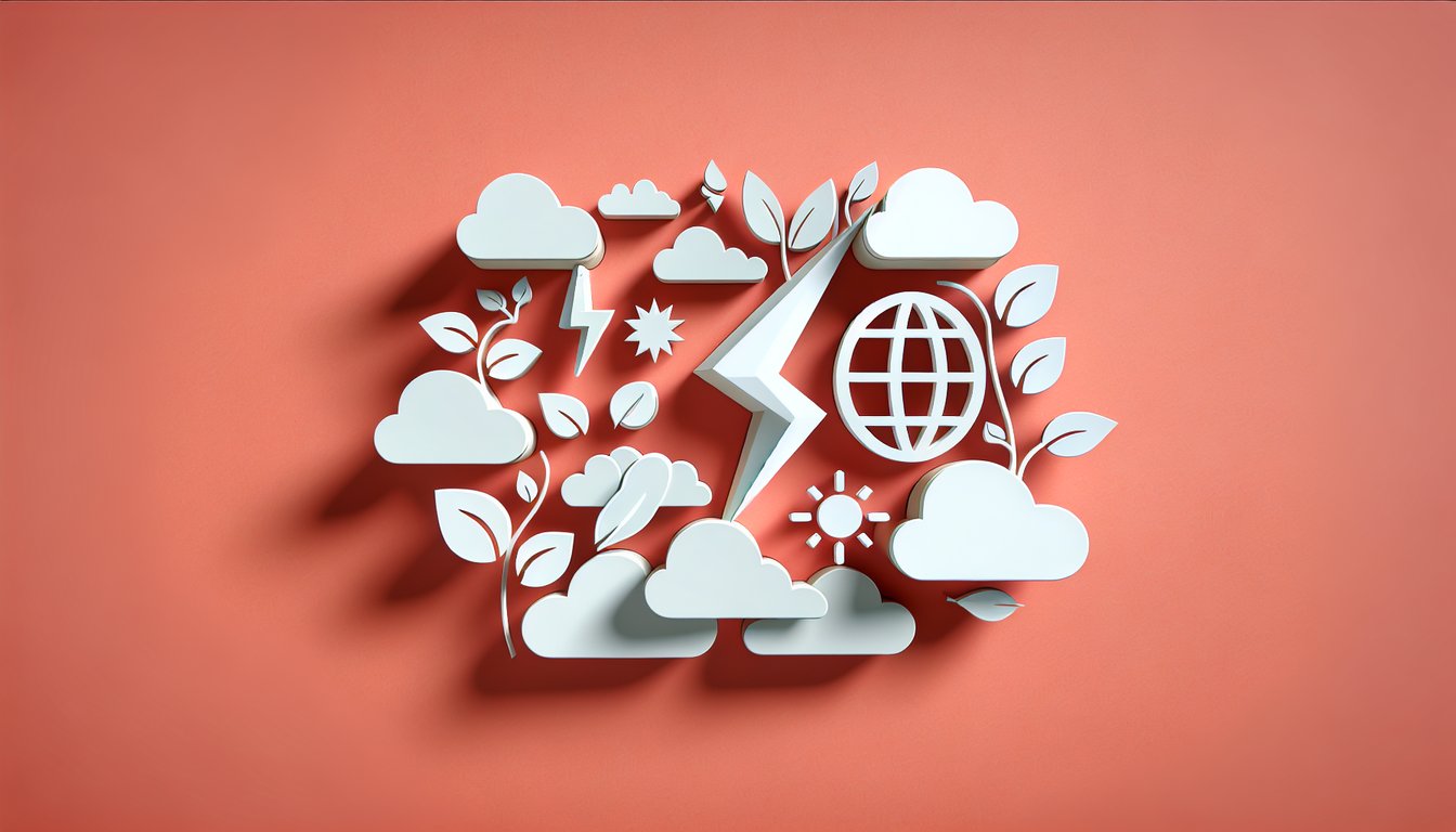 Paper art design 2A6X6 EOC quiz testing electrical and environmental knowledge, 100 CDC-level questions on coral background