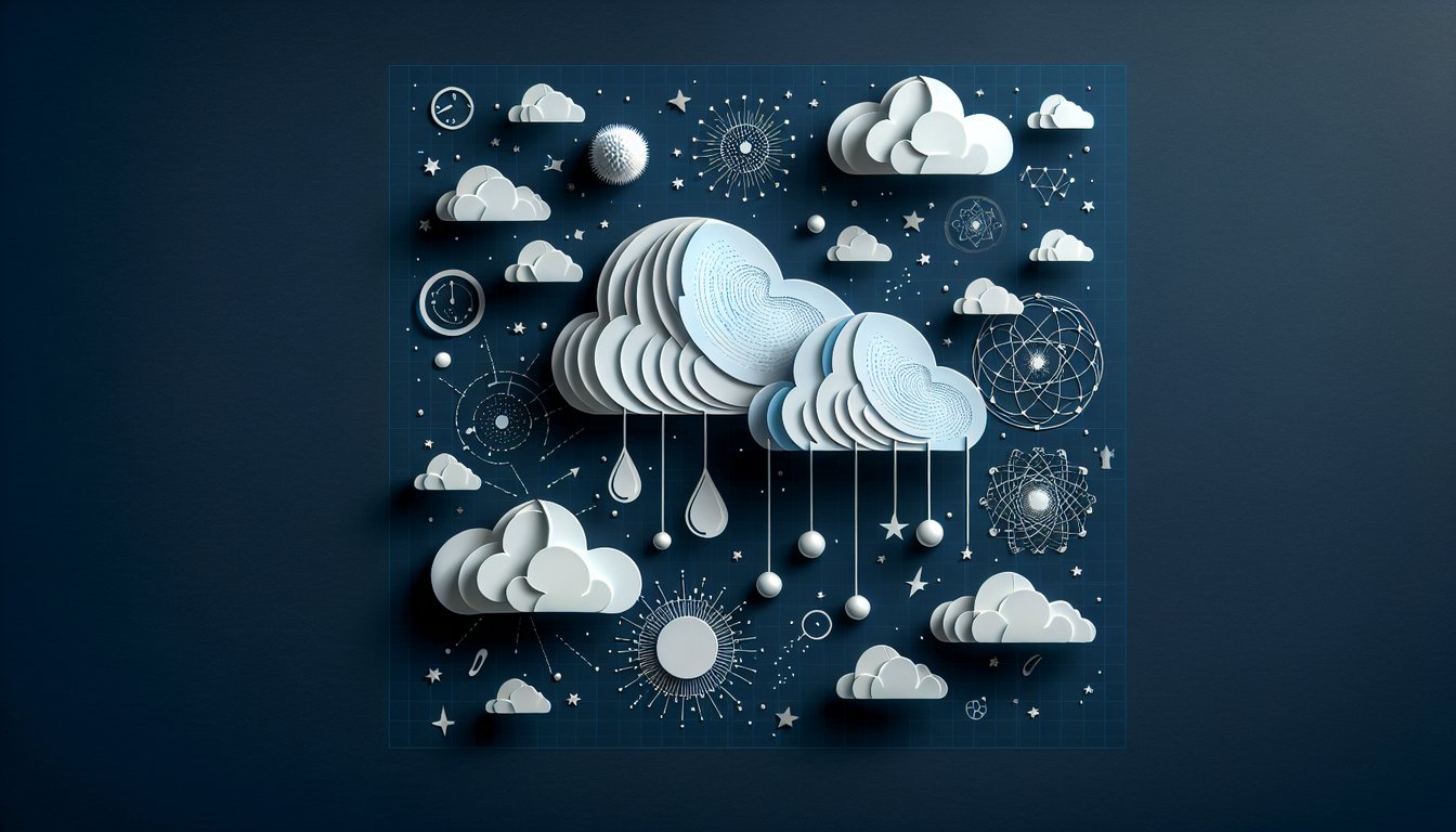 3D voxel art illustrating concepts in Cloud Physics course