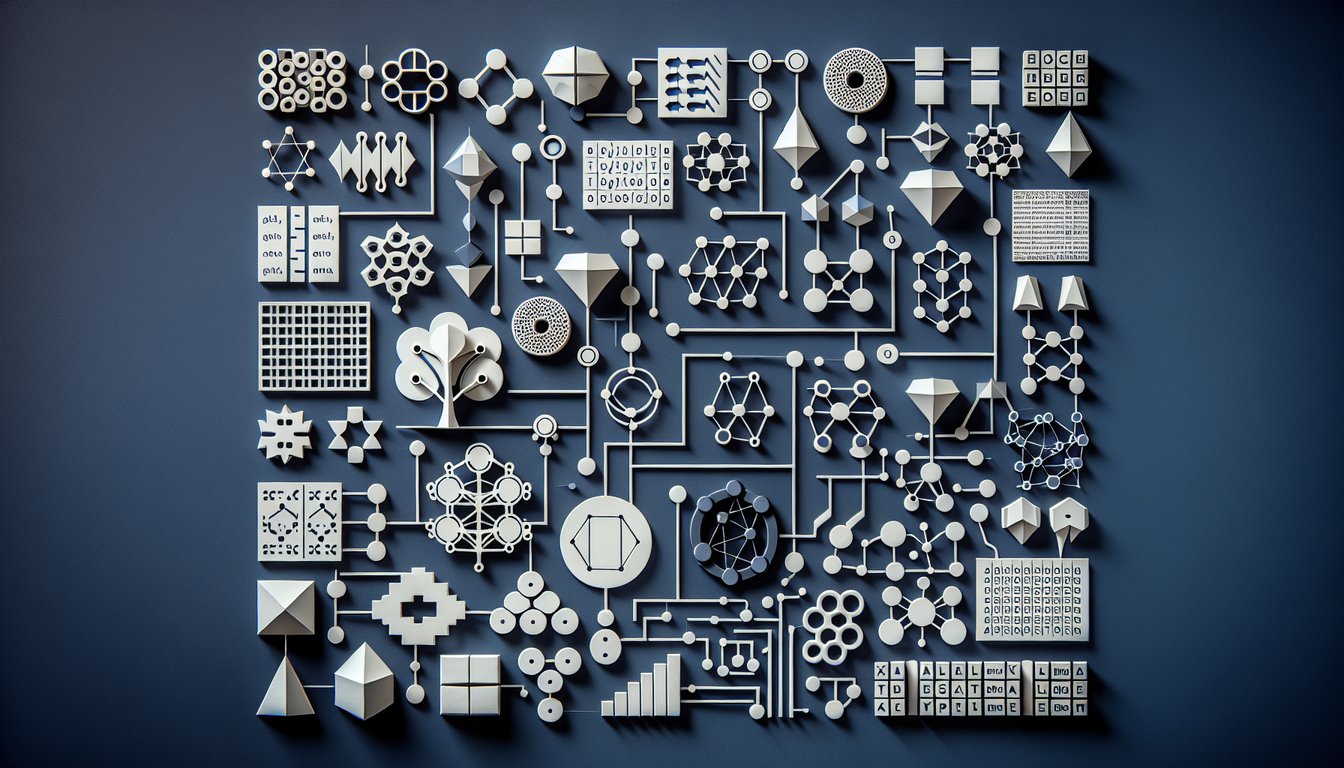 3D voxel art representing Algorithms and Data Structures for Data Science course
