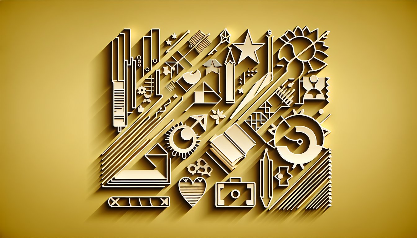 Paper art scene of a defiant avatar breaking chains beside a composed figure with ruled lines on a golden yellow background
