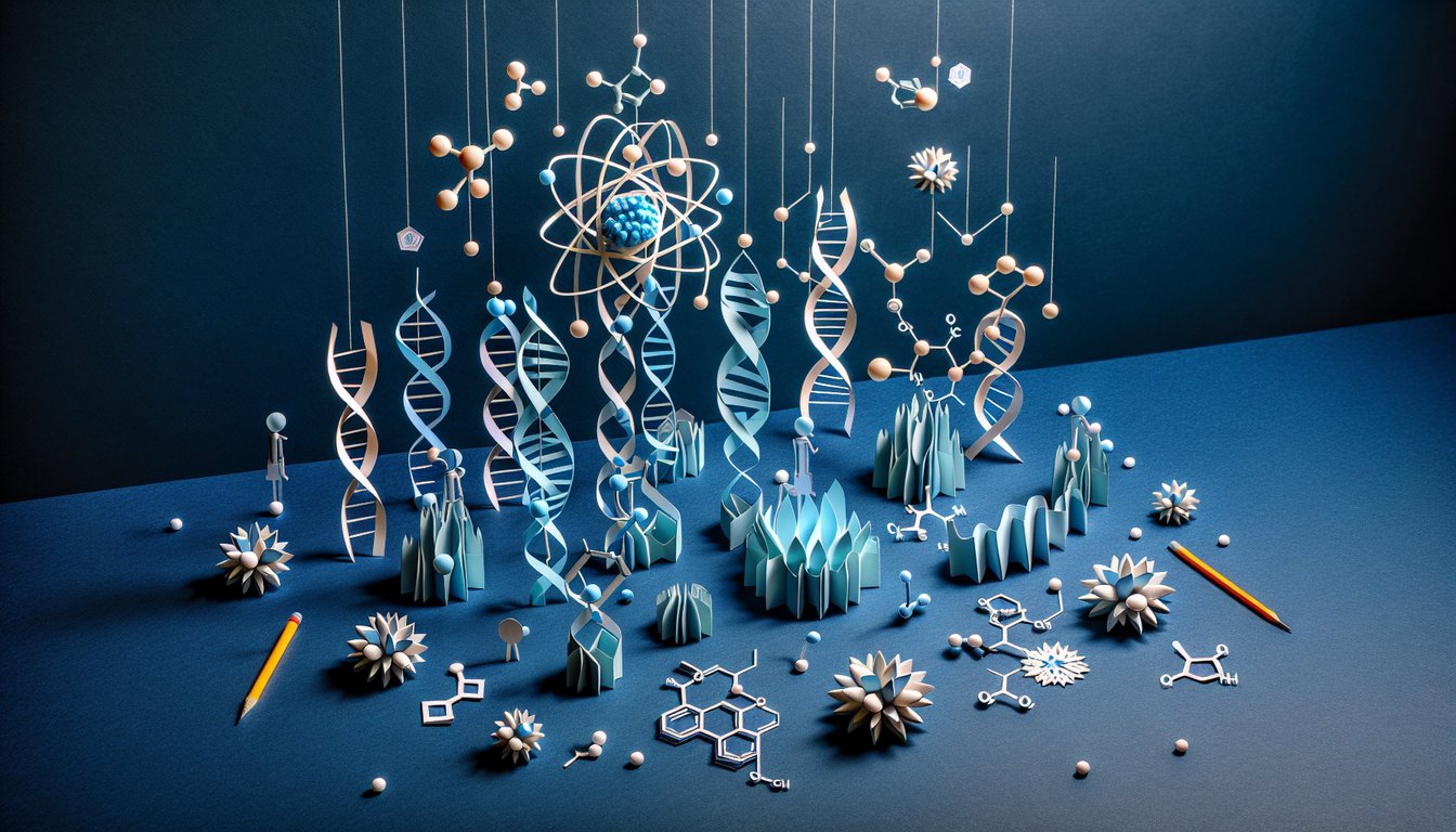 3D voxel art illustrating the course Special Topics in Biophysics