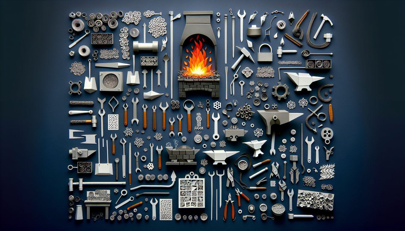 3D voxel art representation of the Metals Processing course, showcasing high-quality craftsmanship.